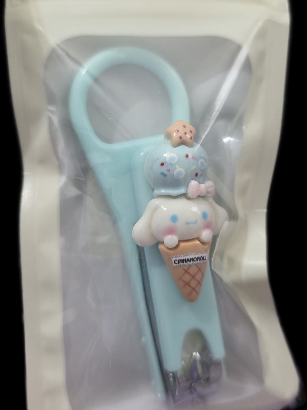 Sanrio Cinnamoroll Mint Blue Folding Portable Nail Clipper Ice Cream